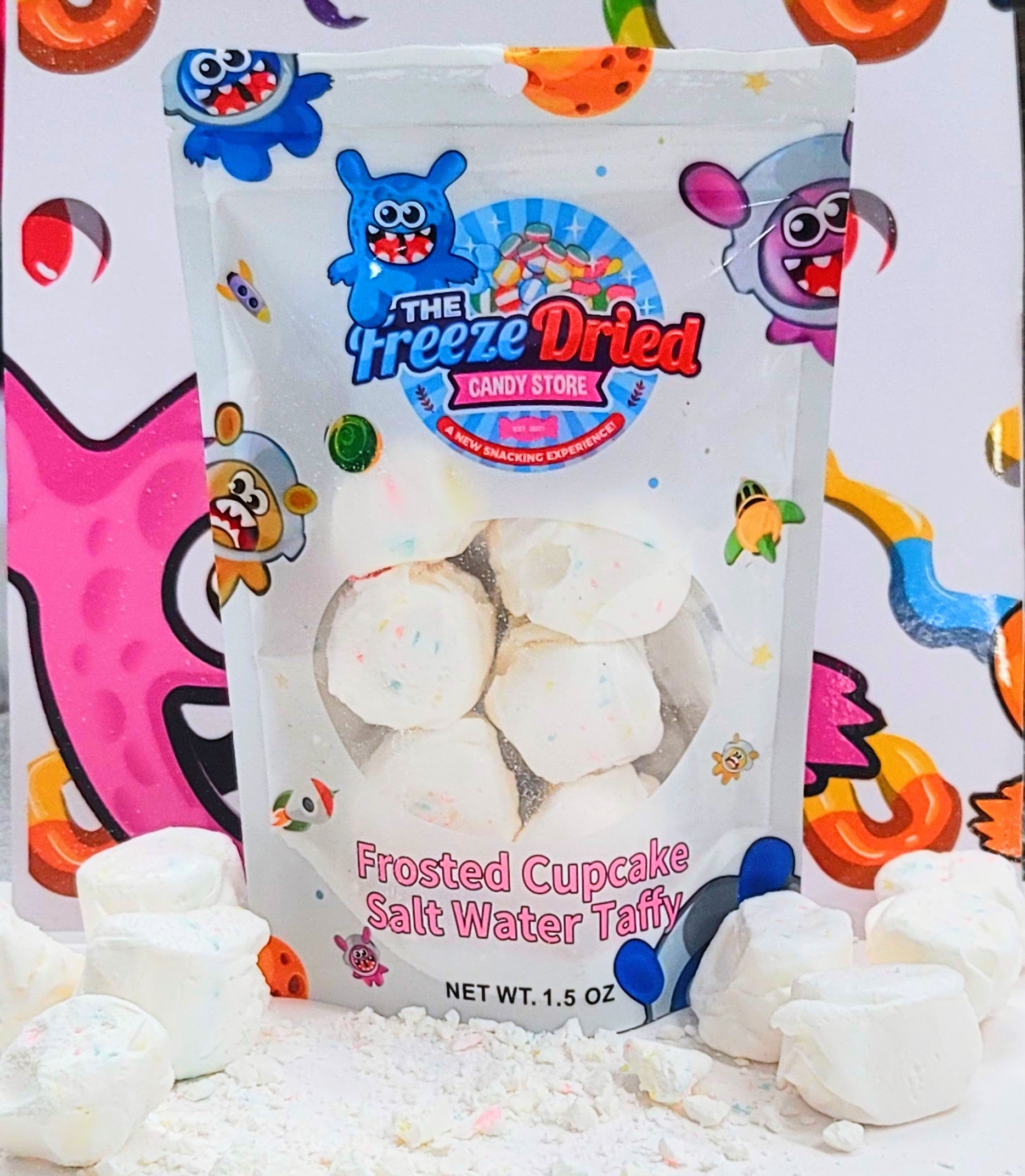 Freeze Dried Cotton Candy Taffy (2 Oz Bag