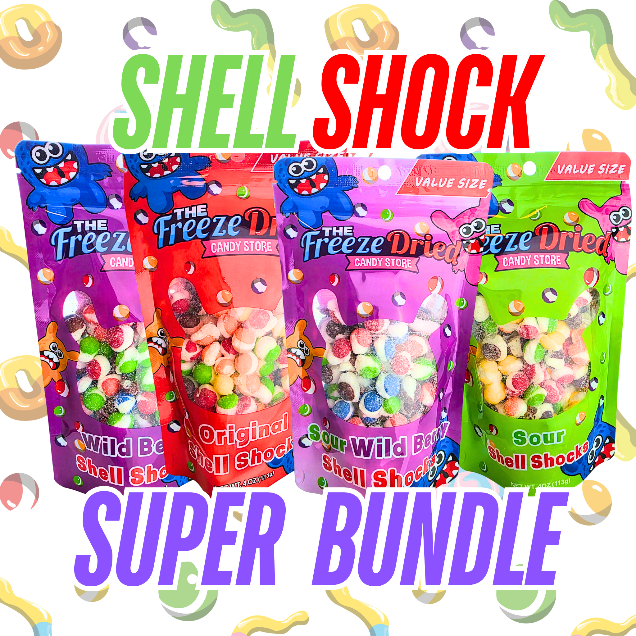 Freeze Dried Candy - Shell Shocks Bundle – The Freeze Dried Candy