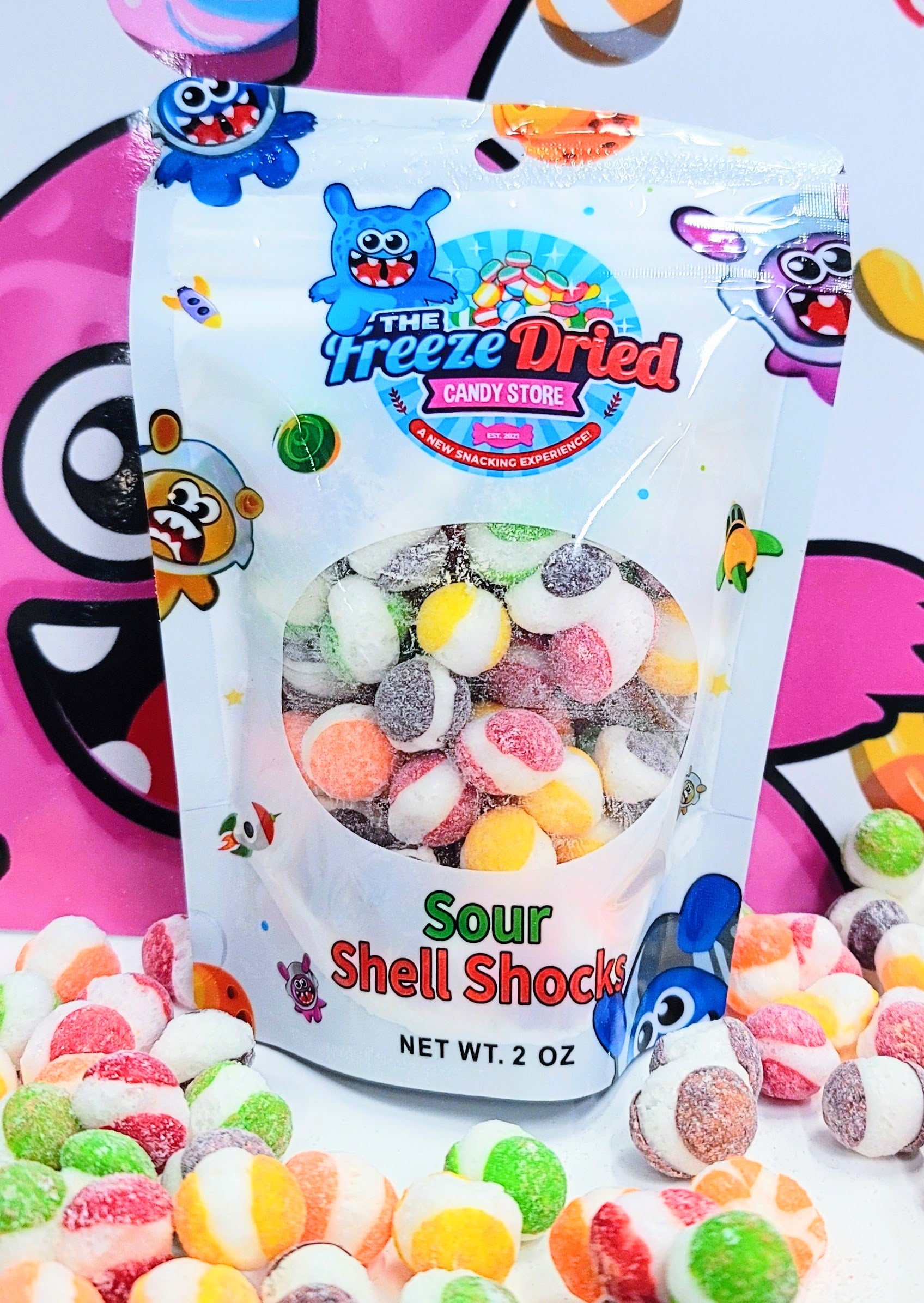 Sour Shell Shocks – The Freeze Dried Candy Store