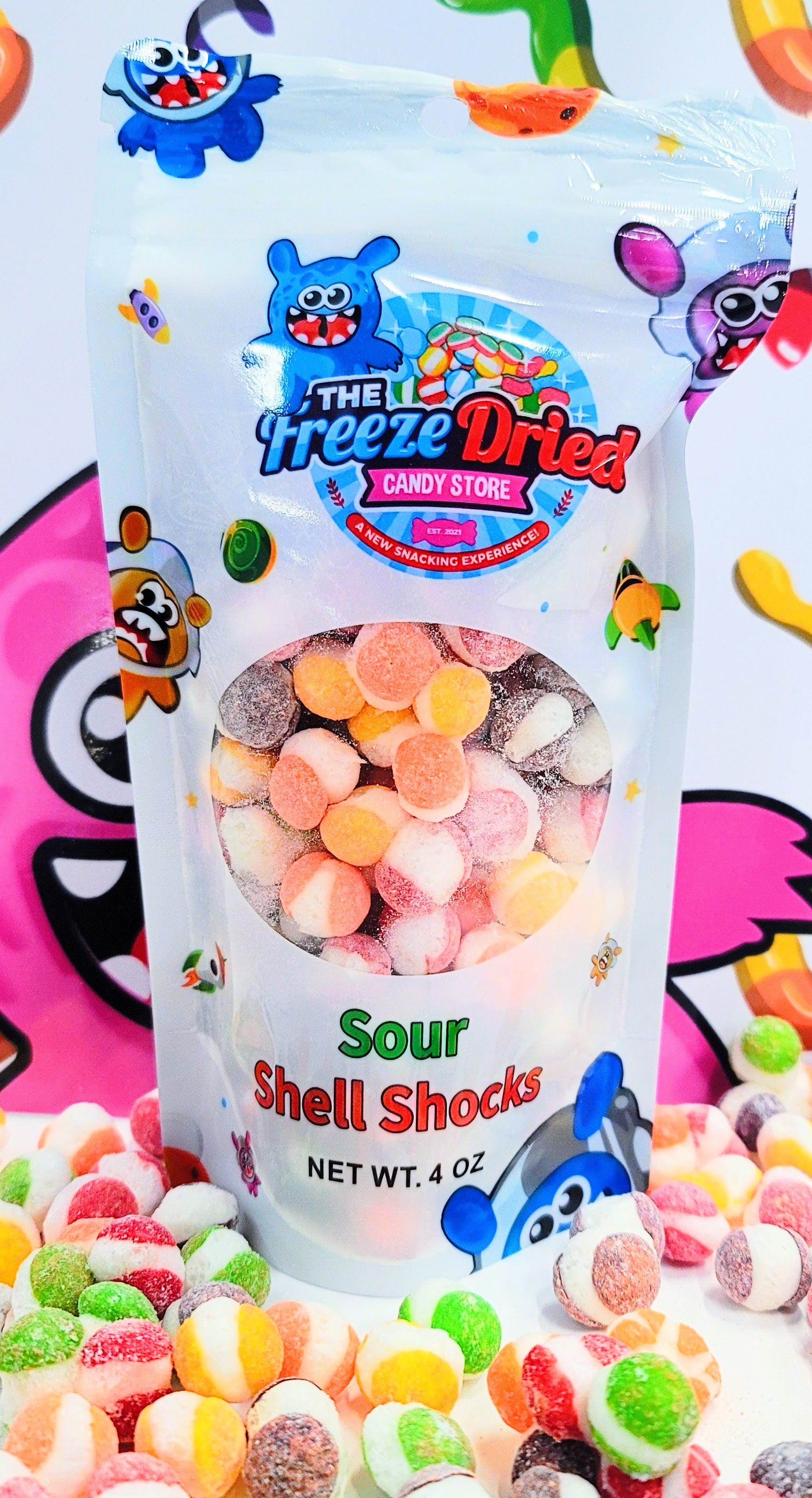 Sour Shell Shocks – The Freeze Dried Candy Store