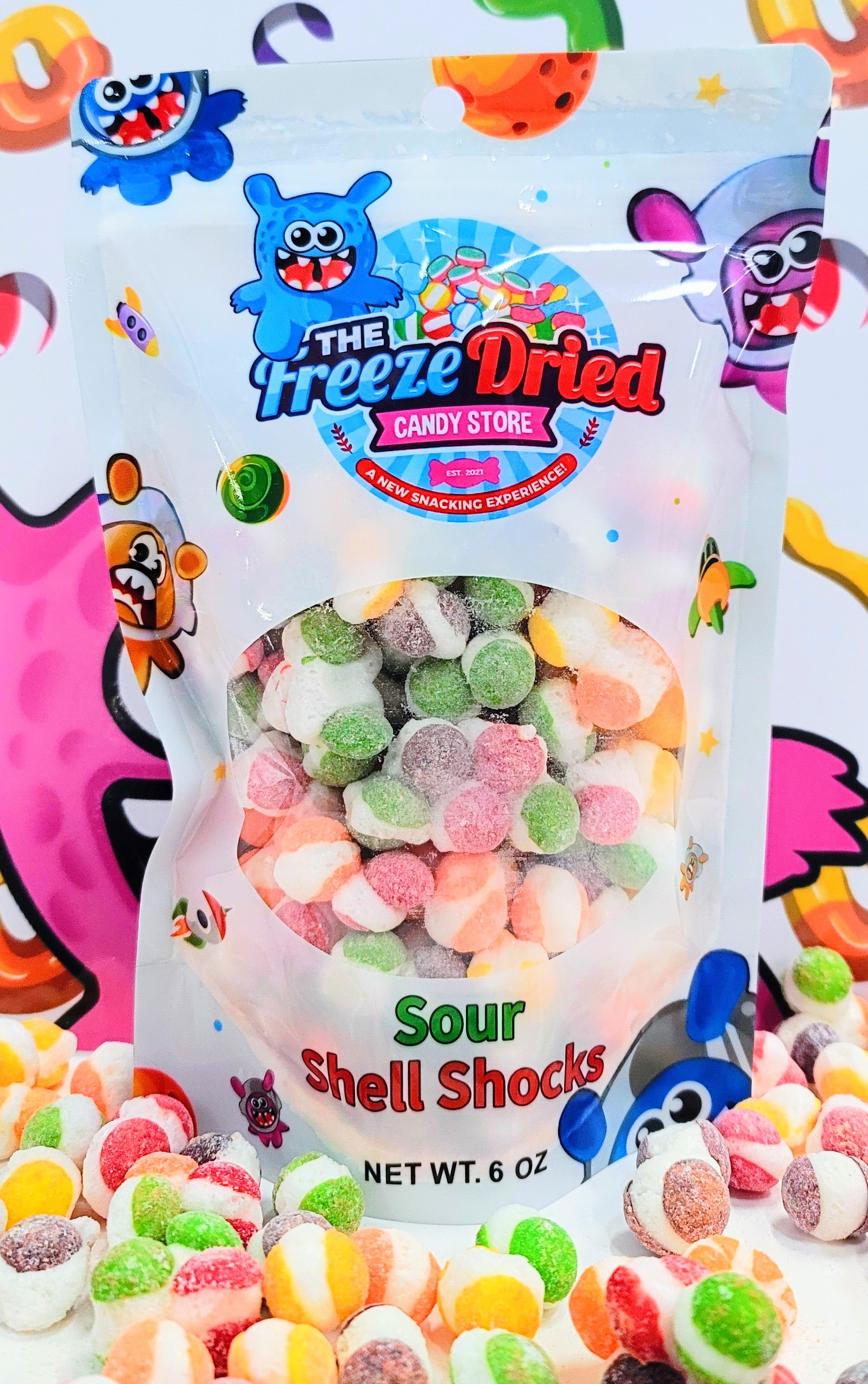 Sour Shell Shocks – The Freeze Dried Candy Store