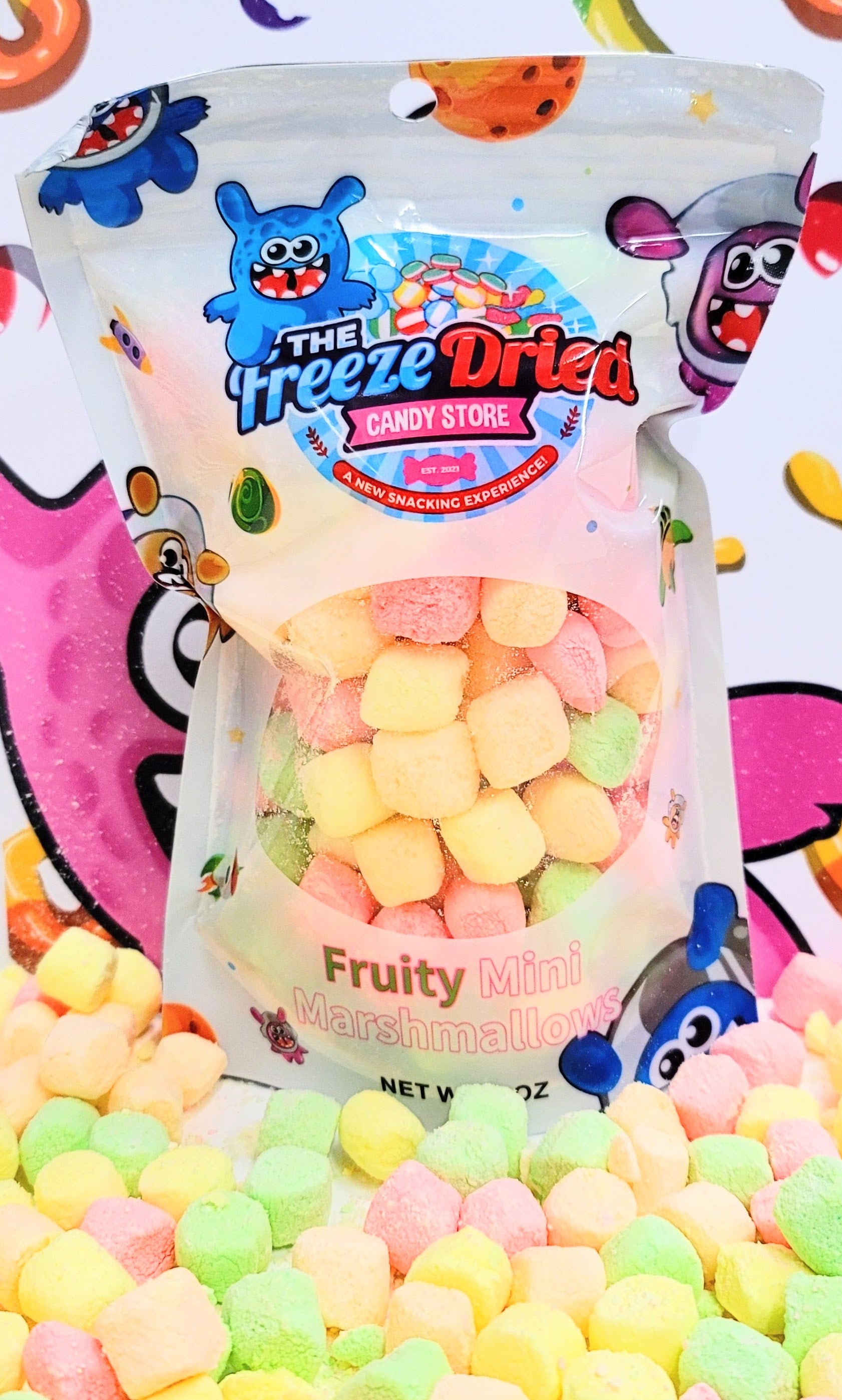 Freeze Dried Candy - Freeze Dried Assorted Fruits Marshmallows