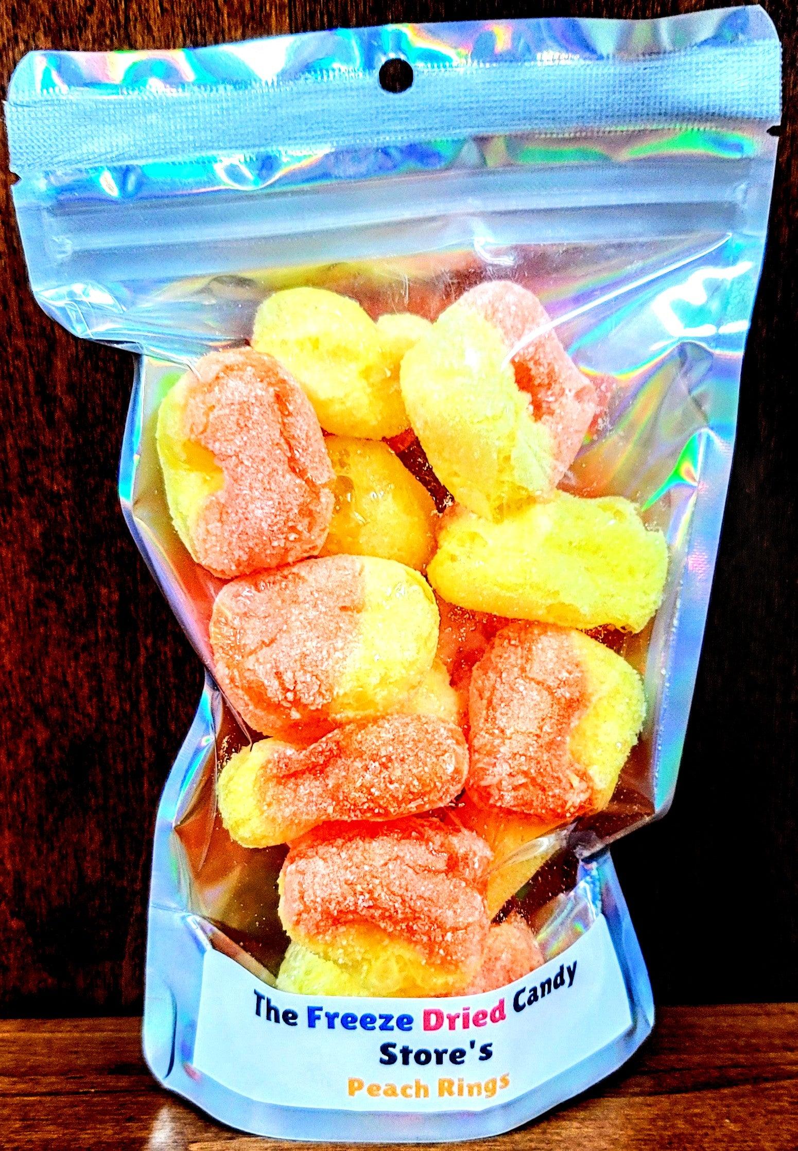 Alta Cheerleading Backpack Freeze Dried Candy Peach Rings – 4oz